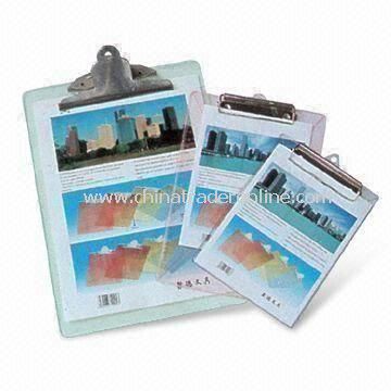 Lightweight Clip Boards, Customized Logos are Accepted, Measures 218x 115mm