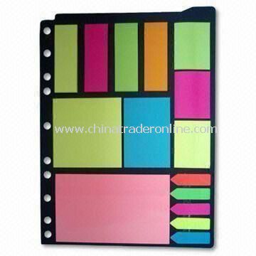 Neon Sticky Note Pads, Stationery Set for Company and School Children