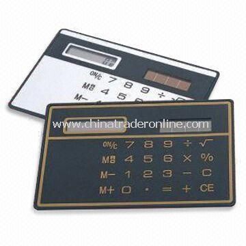 Promotional Calculator, Various Colors are Available, Measuring 8.5 x 5.4 x 0.3cm from China