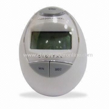 Promotional Digital Count Down Timer with Magnet, Made of Plastic, Large Space for Printing