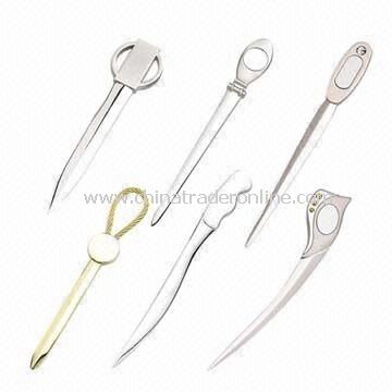 Promotional Letter Openers, Made of Stainless Metal and Plastic, Available in Bright Colors from China