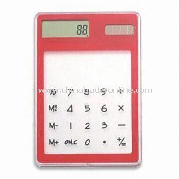 Promotional Solar Calculator with 8-digit Display, Customized Logos are Accepted