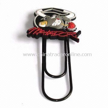 PVC Paper Clip with Novelty Design, Bright Colors, and Soft Touch, Suitable for Promotions