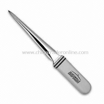 Two-tone Letter Opener with Chrome Finish, Available in Size of 6.7-inch