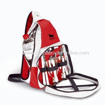 Camping Set Composed of Picnic Backpack, Stainless Steel Fork, Spoon and Wine Cup from China