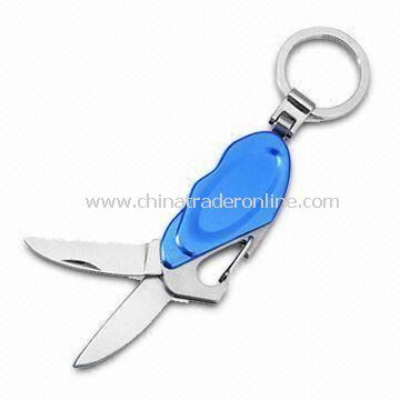 Fashionable/Fancy Multi-function Keychain/Multi-tool, Crafted from Anodized Aircraft Aluminum