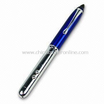 Laser Pointer Pen with Flashlight and 4-in-1 Pen