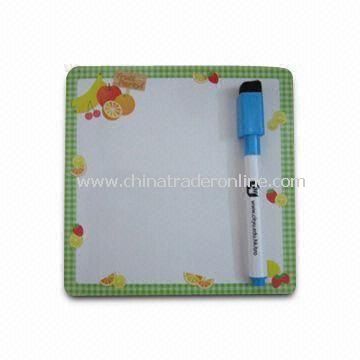 Magnetic Memo Board with Fruits Design, Soft Magnet, and Chrome Paper