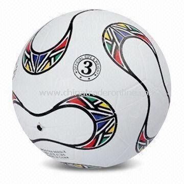 Promotional Soccer Ball, Made of Rubber, Customized Logos are Accepted from China