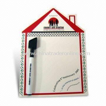 Stylish Magnetic Memo Message Board with Wipe Pen, Available in Various Colors