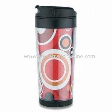 16oz Travel Mug with Waterproof Cover, Made of Plastic from China