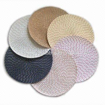 Circular Placemat, Made of Paper Material, Available in Various Colors