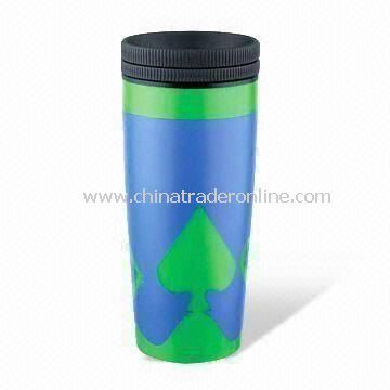 Double Wall Plastic Cup with 16oz Capacity, Measures 55.5 x 37.5 x 22.5cm from China