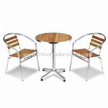 Garden Set, Chair Measures 56 x 55 x 74cm, Made of Melamine Decorative Laminate from China