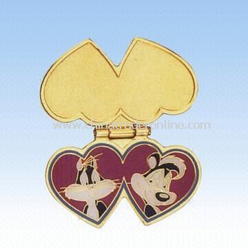 Hinge Pin with Locket-type Design, Your Custom Designs Welcome