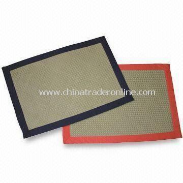 Paper Placemats with Diagonal Stitching Rim, Available in Various Colors