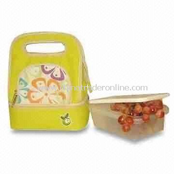 Picnic Lunch Cooler Bag, Made of Printed 600D Polyester with PEVA Lining