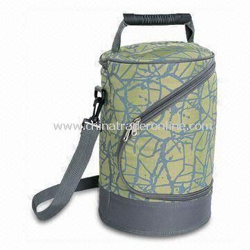 Picnic Wine Cooler Bag with White PEVA Lining, Suitable for Four Persons from China