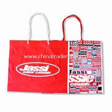 Plastic Hand Bag with Printed Logo, Measures 30 x 40cm from China