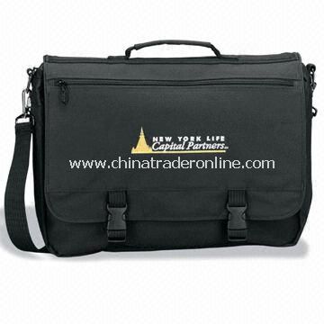 Promotional Typhoon Deluxe Briefcase with Carry Handle, Made of 600D Polyester