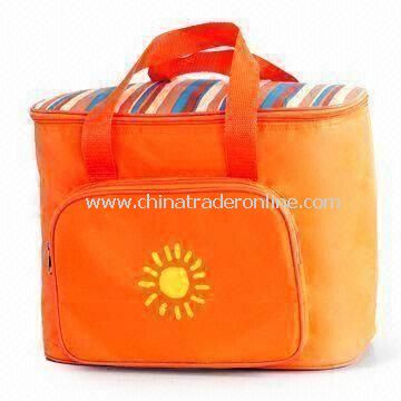 PVC Lining Portable Picnic Cooler Bag, Made of 70D Nylon with Front Picket, OEM Orders are Welcome