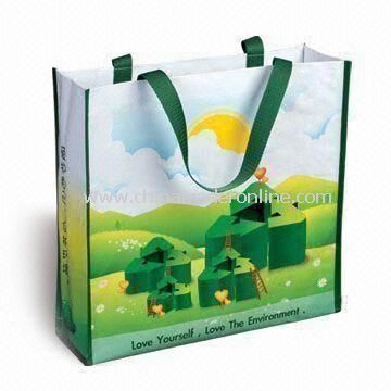 Recyclable Color Printed Bag, Made of Nonwoven PP Material, Customized Designs are Accepted