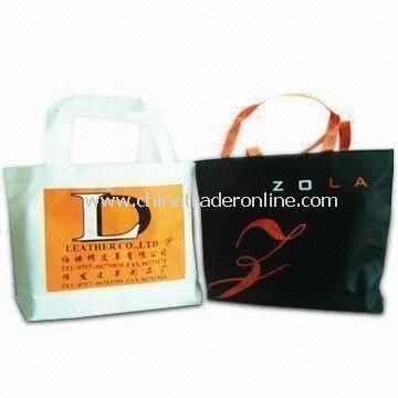 Recyclable Color Printed Bag, Measuring 35.5 x 28 x 8cm, Made of Nonwoven PP Material