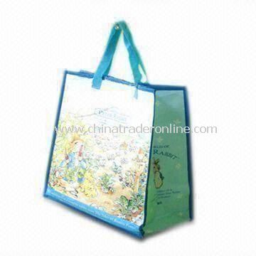 Recyclable Color Printed Bag, Measuring 35.5 x 28 x 8cm, Made of Woven PP Material