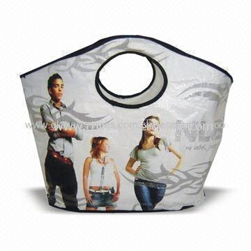 Tote Bag, Made of Printed OPP Film Laminated PP Woven Fabric, Measures 45 x 30cm