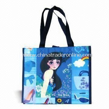 Woven PP Retail Paper Bag with Printed Design and Glossy/Matte Lamination Finish