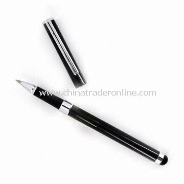 Capacitive Screen Touching Stylus with Ball Point Pen 2-in-1 for Apples iPad and iPhone from China