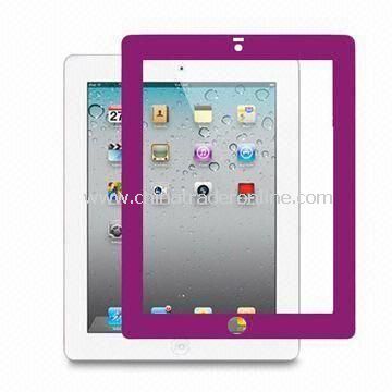 Colorful-printed Screen Protector for Apples iPad 2G, Made of 3 Layer PET, 3H Anti-scratch