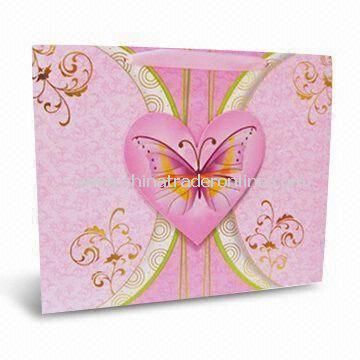 Eco-friendly Fashionable Paper Gift Bag for Valentines Day or Promotional from China