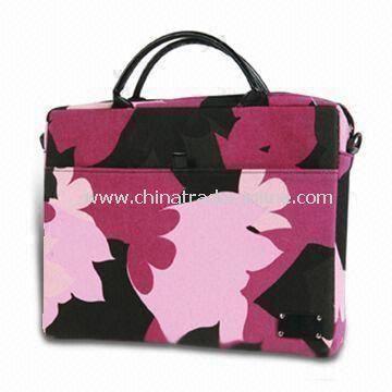 Laptop Bag with Side Pocket for Phone, Full Contrast Organizer, Made of 600D Polyester from China