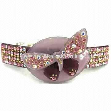 Non-toxic Hair Clip Made of Silver Rhinestone and Zinc Alloy, Various Colors are Available