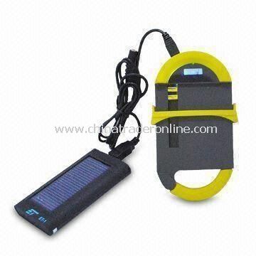 Solar Charger for Apples iPhone/iPad with Unique Bag Hook, Measuring 7.5 x 14.5 x 2cm