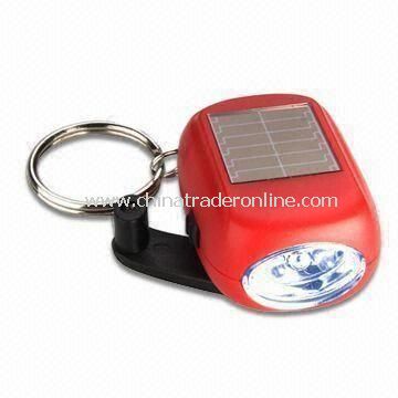 Mini Solar LED Keychain, Ideal for Promotional Electronic Gift, Controlled by Slide Switch from China