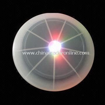 Multi-color Flashing Frisbee Toy with LED Flying Disk and Large Logo Space from China