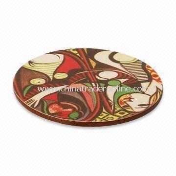 PVC Coaster, Available in Various Patterns and Sizes, Customized Specifications are Welcome from China