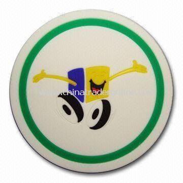 Round PVC Coaster, Available in Various Colors, Customized Sizes are Welcome