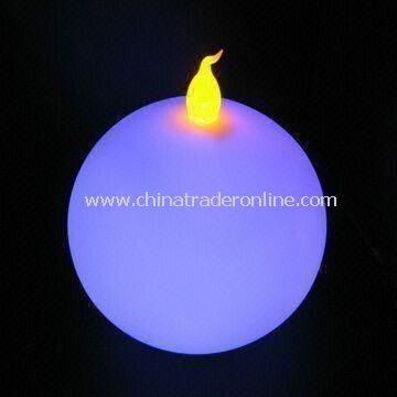 Round-shaped LED Candle, Available in Various Colors, Ideal for Parties and Promotional Gifts