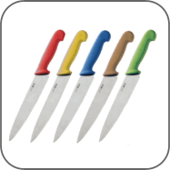 Hygiplas Knives with Colour Coded Handles