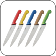 Hygiplas Knives with Colour Coded Handles from China