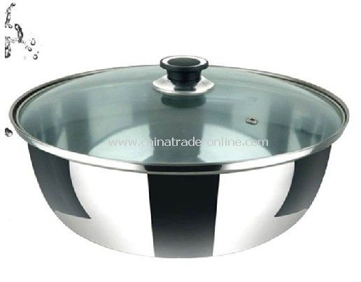 Stainless Steel Mixing Bowl With Glass Lid from China