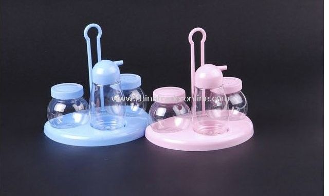Salt and Pepper set, Salt and Pepper Shaker, Plastic,PP+PET, Three-piece set, Wholesale from China