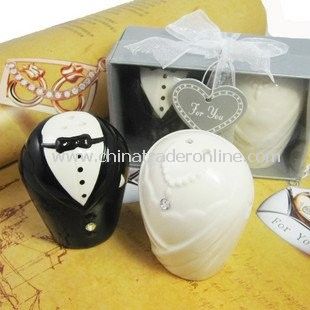 salt and pepper shaker wedding favors ,Wedding Giveaways Souvenirs,ceramic salt and pepper shaker from China