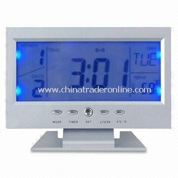 Desktop Calendar with Digital Clock, Photo Frame and Alarm Clock Function