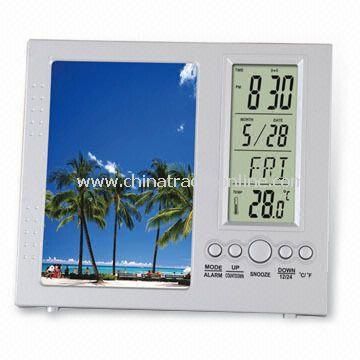 Desktop Calendar with Photo Frame and Alarm Clock Function