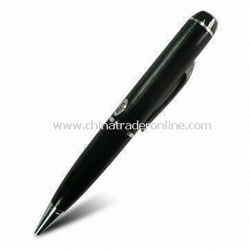 Mini Pen-shaped Hidden Camera with Watch, Supports AVI Video Format