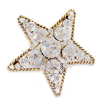 Rhinestone/Alloy/Ladies Brooch in Fashionable Design, Customized Ideas are Accepted